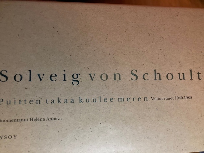 VON SCHOULTZ: PUITTEN TAKAA KUULEE MEREN