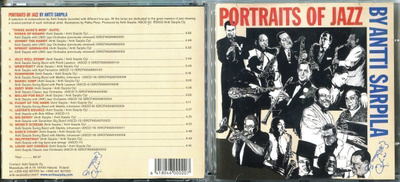 ANTTI SARPILA . CD-LEVY . PORTRAITS OF JAZZ BY ANTTI SARPILA