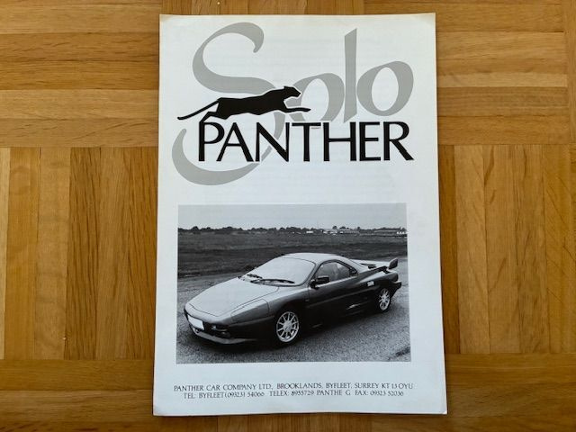 Esite Panther Solo 2 noin vuodelta 1987 / 1988