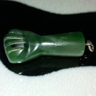 Vintage Jade hand Evil Eye Fist Charm jade kivi riipus - pikkukuva 1