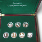 Hopeamitali sarja "Suomen Olympiasankarit" (7kpl) ag .925 - pikkukuva 1