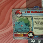 Bulbasaur #01 Pokemon Blue Topps TV Animation Edition card - pikkukuva 2