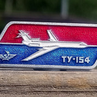 CCCR - TU 154. Ilmailumerkki. Halkaisija - 33mm. Hyväkuntoin - pikkukuva 5