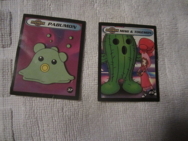 2 Digimon Tarraa / 2 kpl Digimon Tarra