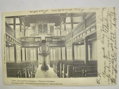 VANHA Postikortti Helsinki Luther Kirkko 1905