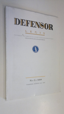Defensor legis n:o 3/2009