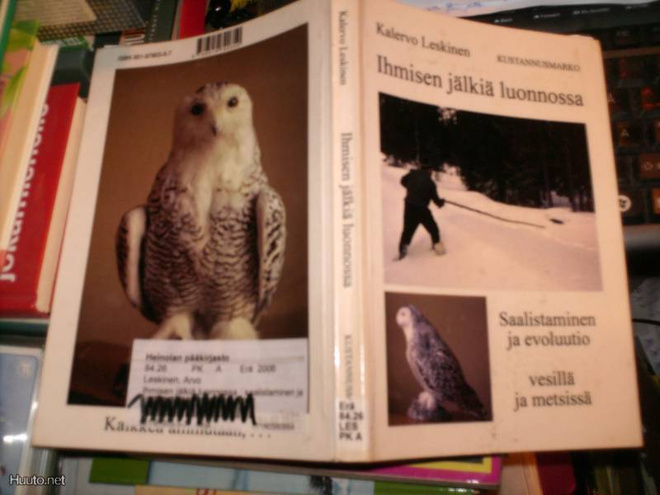 Eräkirja: Leskinen IHMISEN JÄLKIÄ LUONNOSSA (Sis.pk:t)