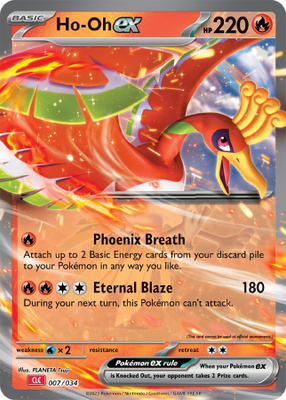 Ho-Oh ex 007/034 -  Pokémon Trading Card Game Classic