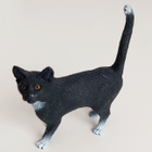 SCHLEICH-MUSTAVALKOINEN KISSA-FIGUURI - pikkukuva 1