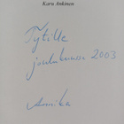 Annika Treuthardt : Karu Ankinen : novelleja (signeerattu... - pikkukuva 3