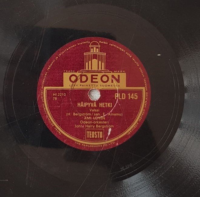 Savikiekko 1956 - Ami Loven - Odeon PLD 145