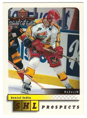 99-00 UD MVP SCE #217 Daniel Sedin Sedin SHL Prospects