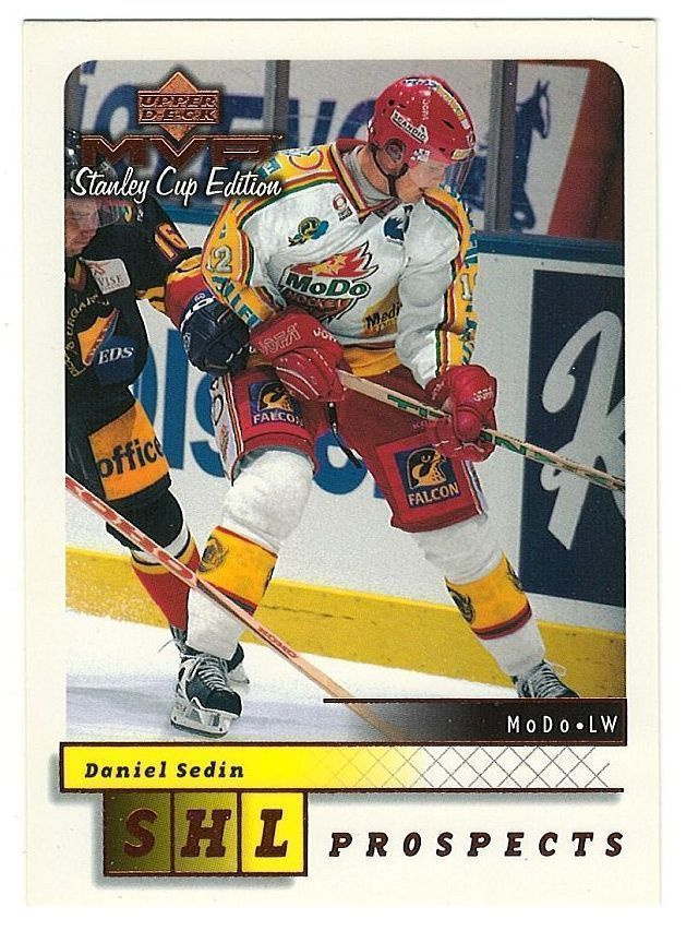 99-00 UD MVP SCE #217 Daniel Sedin Sedin SHL Prospects