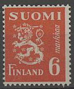 1947 M30  6mk oranssi ++