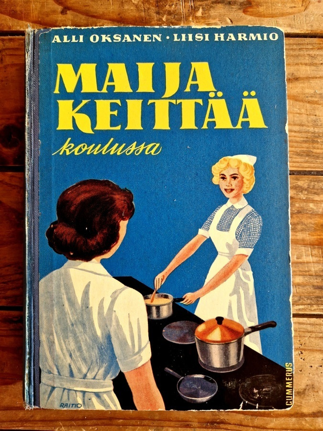 Maija keittää koulussa kirja vuodelta 1959