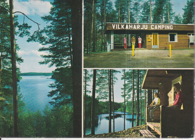 Sulkava. Vilkaharju Camping.  sommitelmakortti . p90