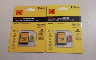 2 kpl 64gb Kodak-muistikorttia