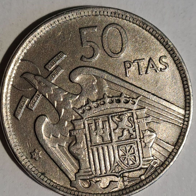 50 PTAS 1957 Franco tähti 58