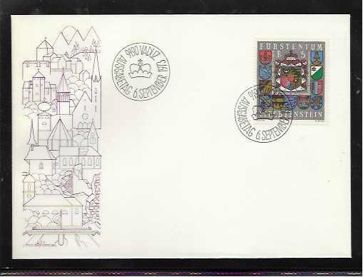 LIECHTENSTEIN Mi 596 luett. 5€   FDC 6,5€