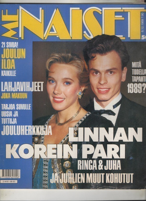 Me Naiset n:o 50 1989 Ringa & Juha & Linnan juhlat.Liisa & P