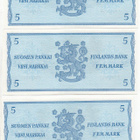3 Prättäistä numeroa 5 mk 1963 - pikkukuva 2
