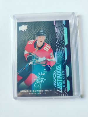 Henrik Borgström 18-19 UD Black Lustrous Rookies Autograph 