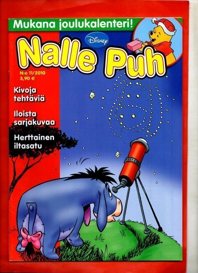 NALLE PUH n:o 11 2010 Joulukalenteri on mukana.