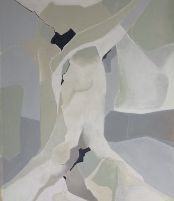 Grey garden (80 cm x 70 cm  Akryylimaaaus)
