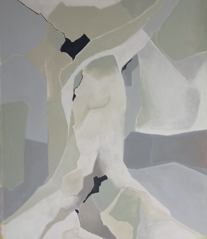 Grey garden (80 cm x 70 cm  Akryylimaaaus)