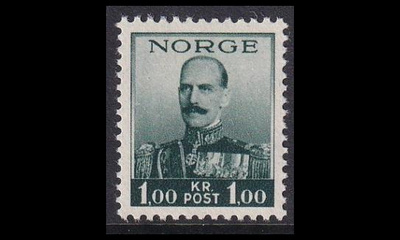 Norja 191 ** Haakon VII 1.00 kr (1937)
