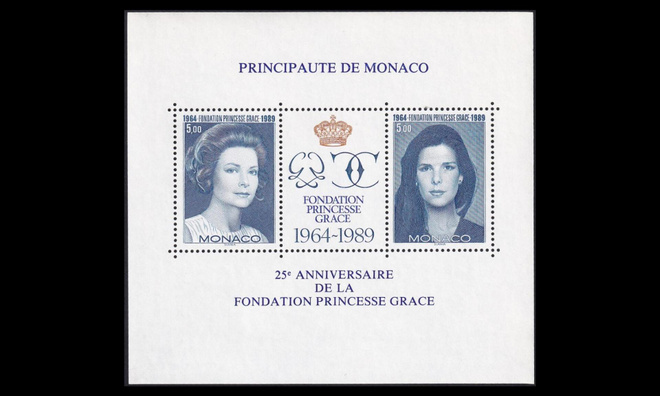 Monaco 1936-7BL46 ** Prinsessa Gracian säätiö 25v (1989)