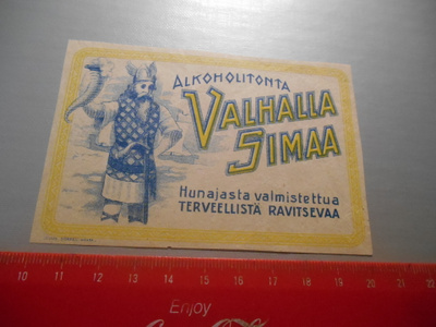 Alkoholitonta Valhalla Simaa etiketti