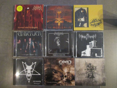 CD-paketti (Abigor, Einherjer, Enthroned, Sargeist ym..)