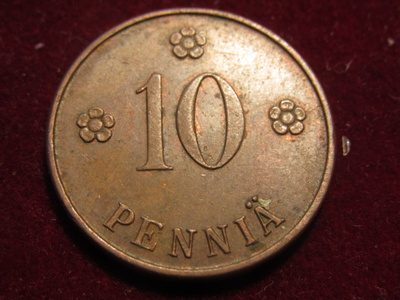 10 penniä 1927