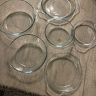 Pyrex kannelliset lasipadat / uunivuoat 3 kpl setti (16 cm, - pikkukuva 2