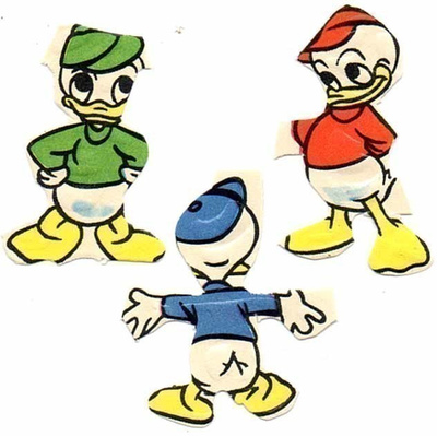 WANHA DISNEY / Tupu, Hupu ja Lupu, Akun veljenpojat. 1960-l.