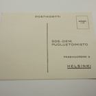 5 x tilauskortti Sos.dem.puoluetoimisto 1960-l - pikkukuva 2