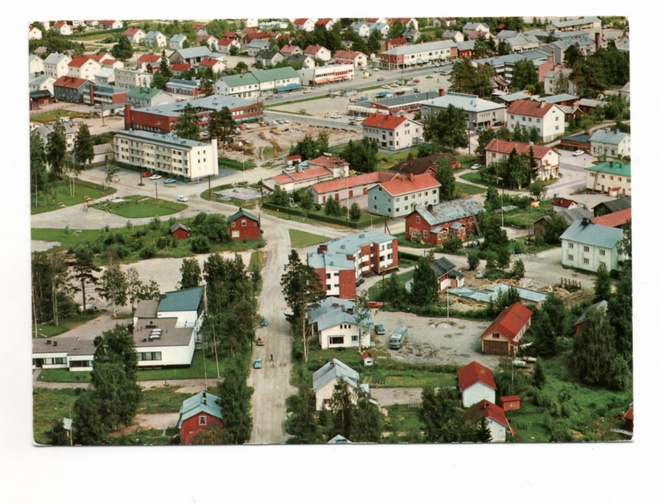 Kuhmo: ilmakuva (Tmi Karhumäki n:o 3034, väri)