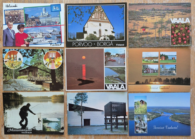 Uusia kotimaisia paikkakuta kortteja