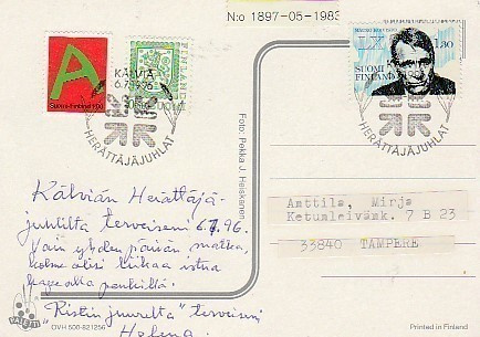 ERIKOISLEIMA , Herättäjäjuhlat, Kälviä 6.7.1996