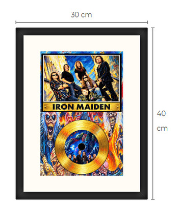 Uusi Iron Maiden art print kehystetty 30 cm x 40 cm
