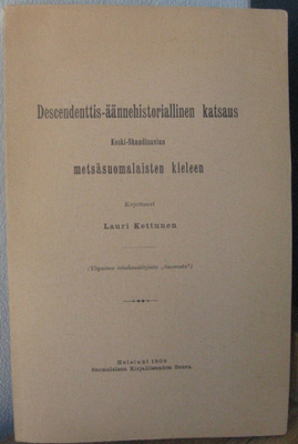 Lauri Kettunen: ...katsaus ...metsäsuomalaisten kieleen.