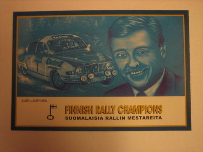 SAAB rallikortti 2: Saab 96 V4 - Simo Lampinen
