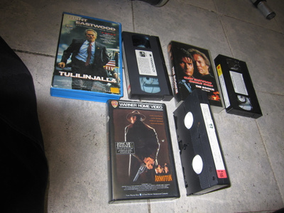 CLINT EASTWOOD 3 VHS videota !