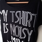 Musta Noisy May lyhyt T-paita / Toppi - M/L - pikkukuva 3