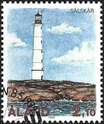 Åland 1992 ÅV 1 Majakoita Sälskär EP leima Lape 058