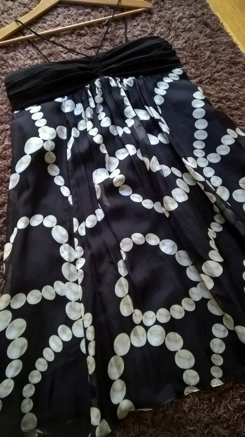 Zara polkadots Silkkimekko / Mekko silkkiä - koko L
