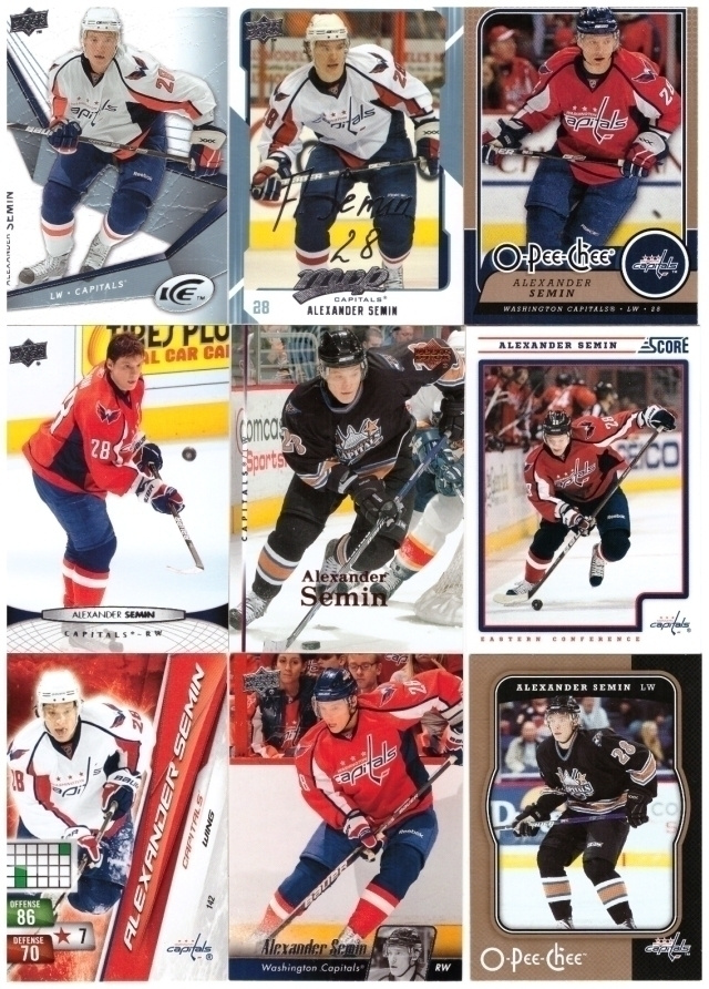 9 x ALEXANDER SEMIN Washington Capitals