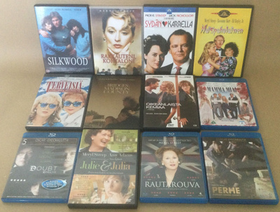 Meryll Streep -elokuvia 12 kpl DVD & Blu-ray