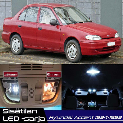 Hyundai Accent (X3) Sisätilan LED-sarja 5-osainen